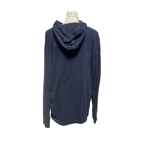 American Eagle Hoodie Sweatshirt Mens Medium Navy Blue USA Drawstring Casual - Picture 5 of 7